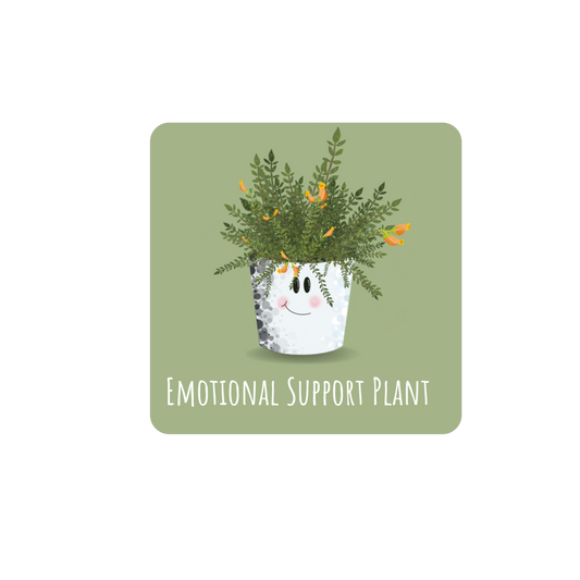 Emotional Support Plant Die Cut Sticker